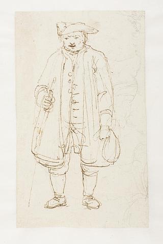 D1051 Man dressed in Costume from the middle of the 18th Century