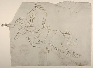 D1054 Hovering Woman and Horse
