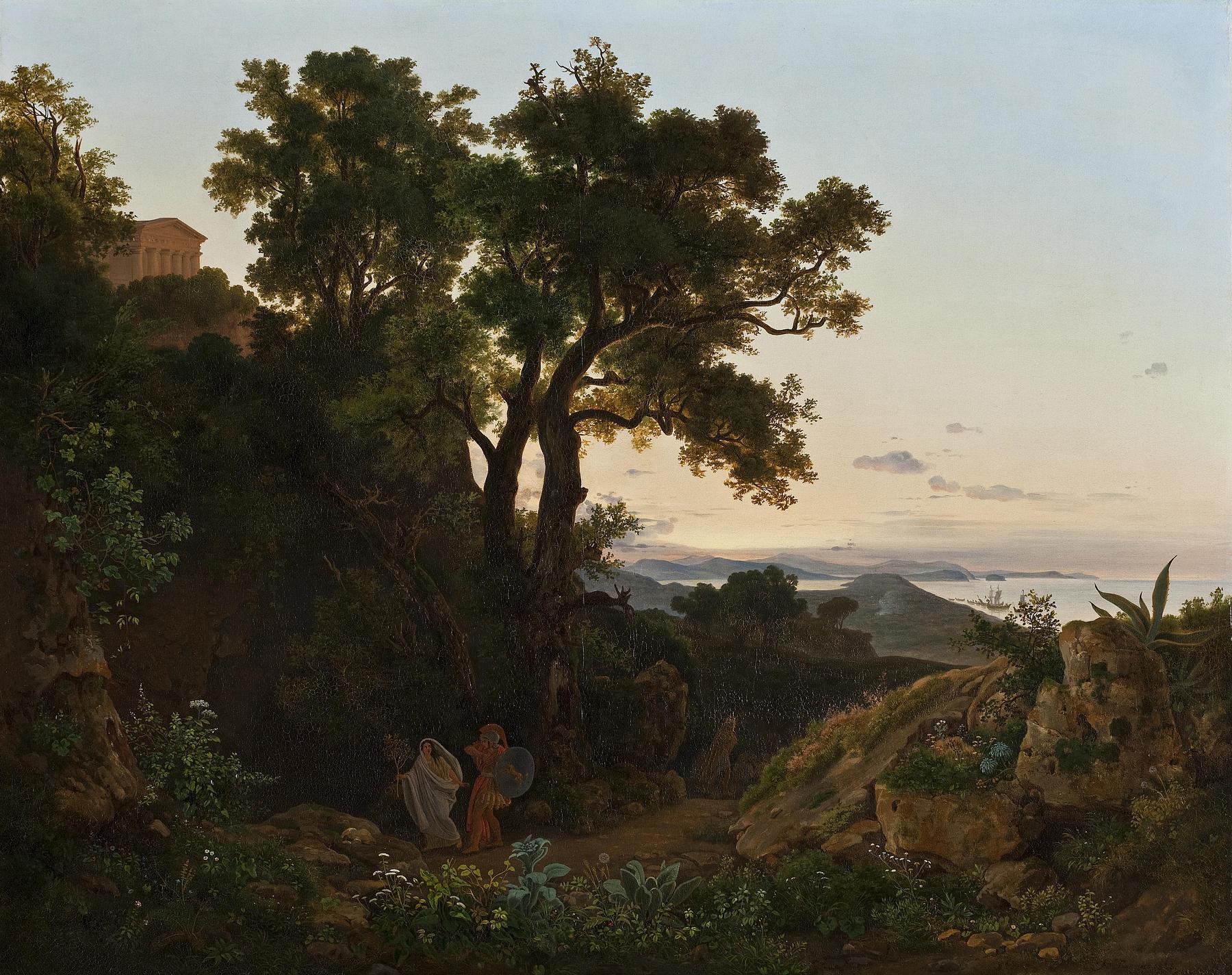 Italian Landscape with Aeneas and the Cumaean Sibyl, B81