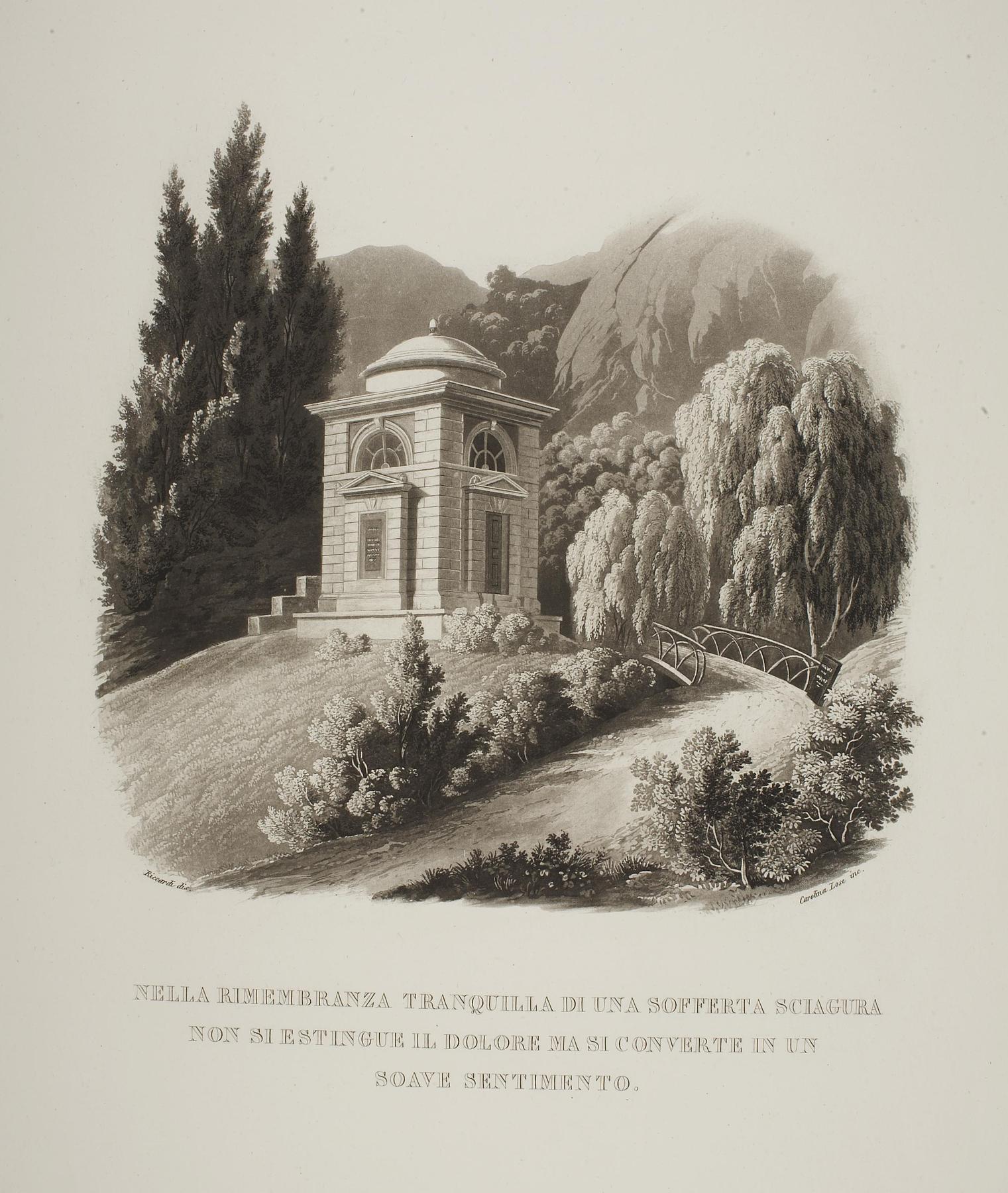 Tempel Erected as Memorial to Julius (Giulio) Mylius in the Garden of Villa Vigoni, E2274