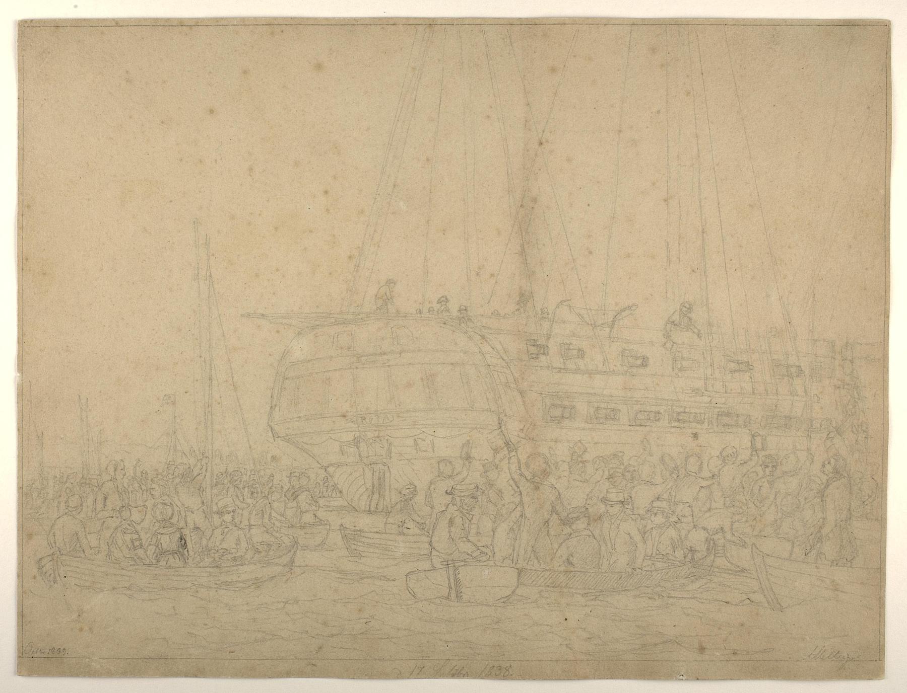 The return of Thorvaldsen 17th September 1838, D1859