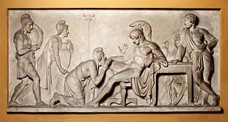 A492 Priamos bønfalder Achilleus om Hektors lig