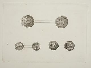 E1566 Græsk mønter for- og bagside