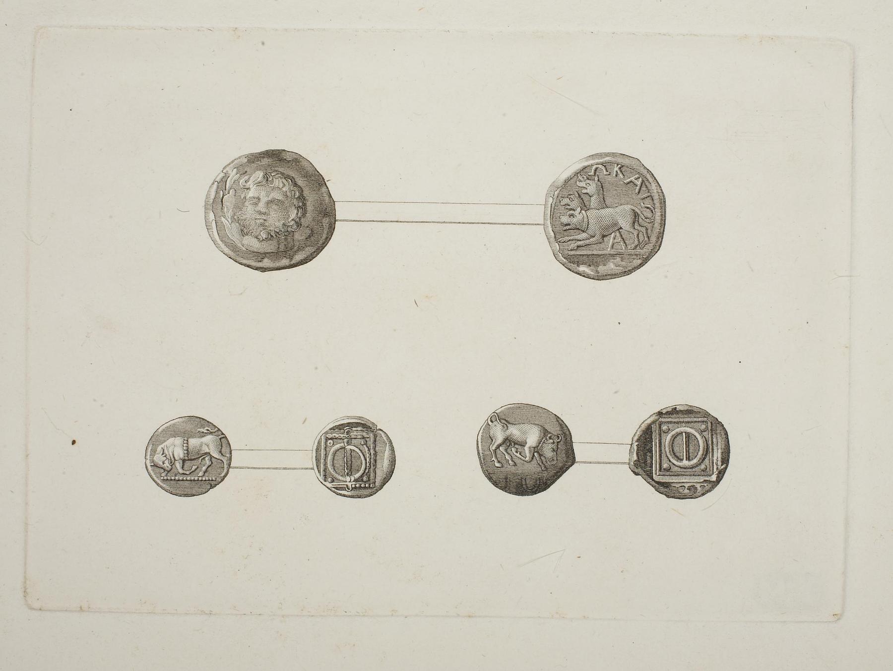 Græsk mønter for- og bagside, E1566