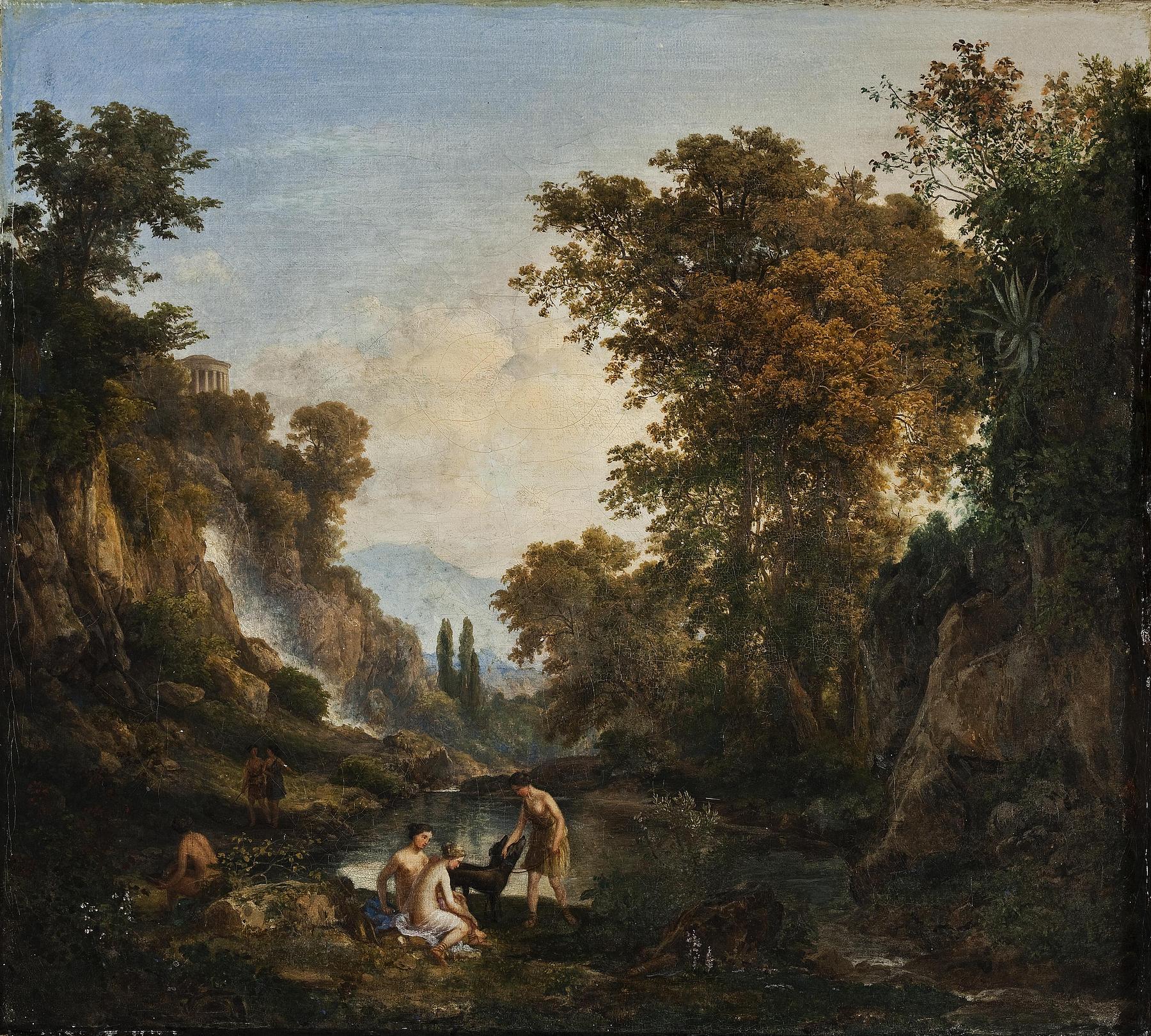 Landscape with Bathing Hunting Nymphs, B170