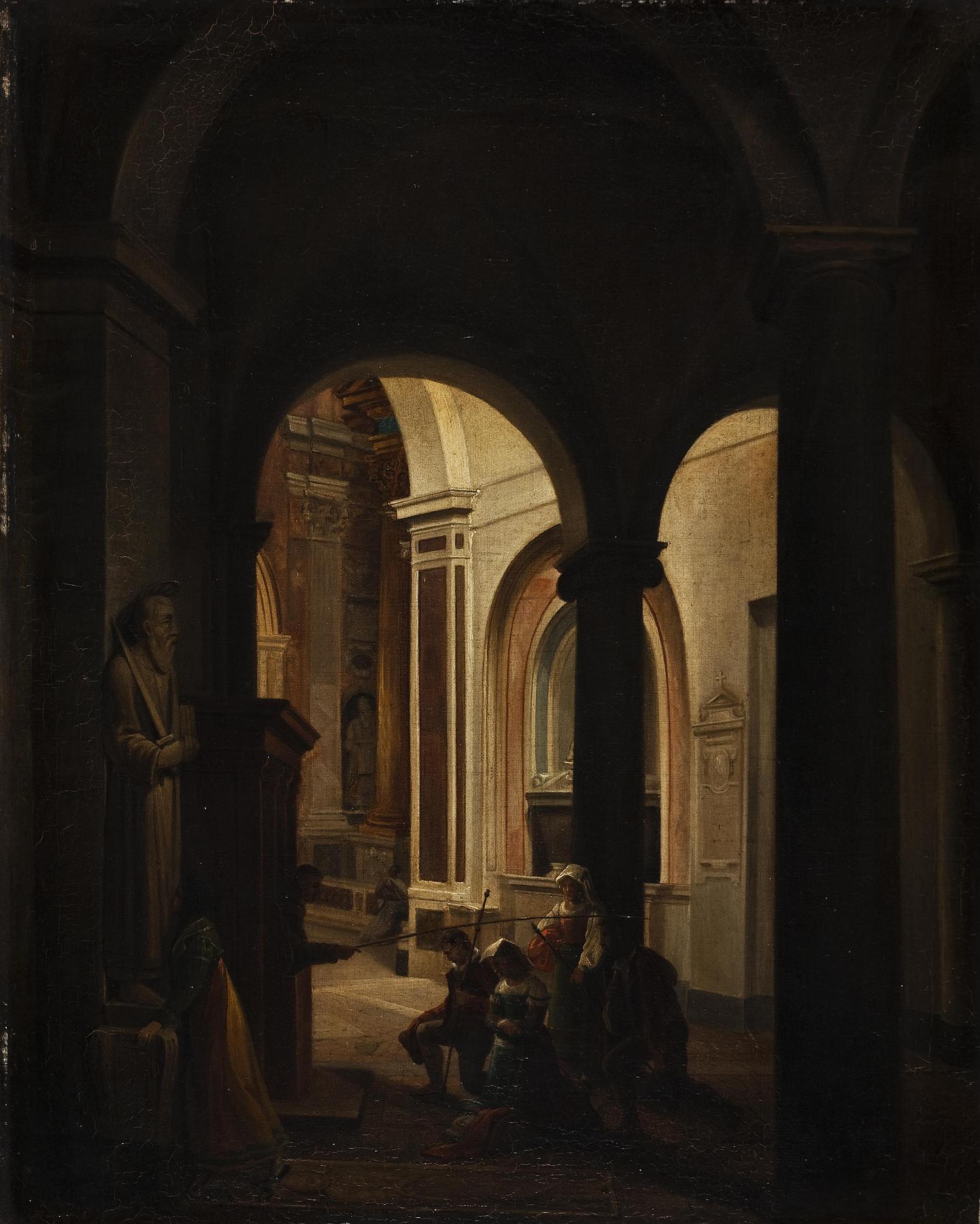 Penitents in a Roman Church, B69
