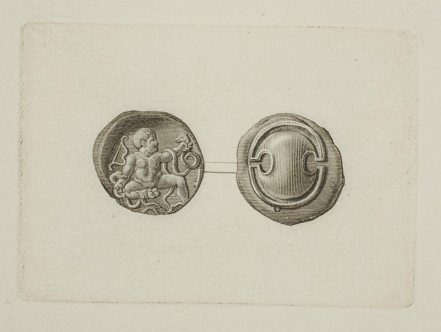 Græsk mønt for- og bagside, E1569