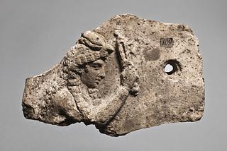 H1109 Campana relief with woman with sistrum and griffin crown