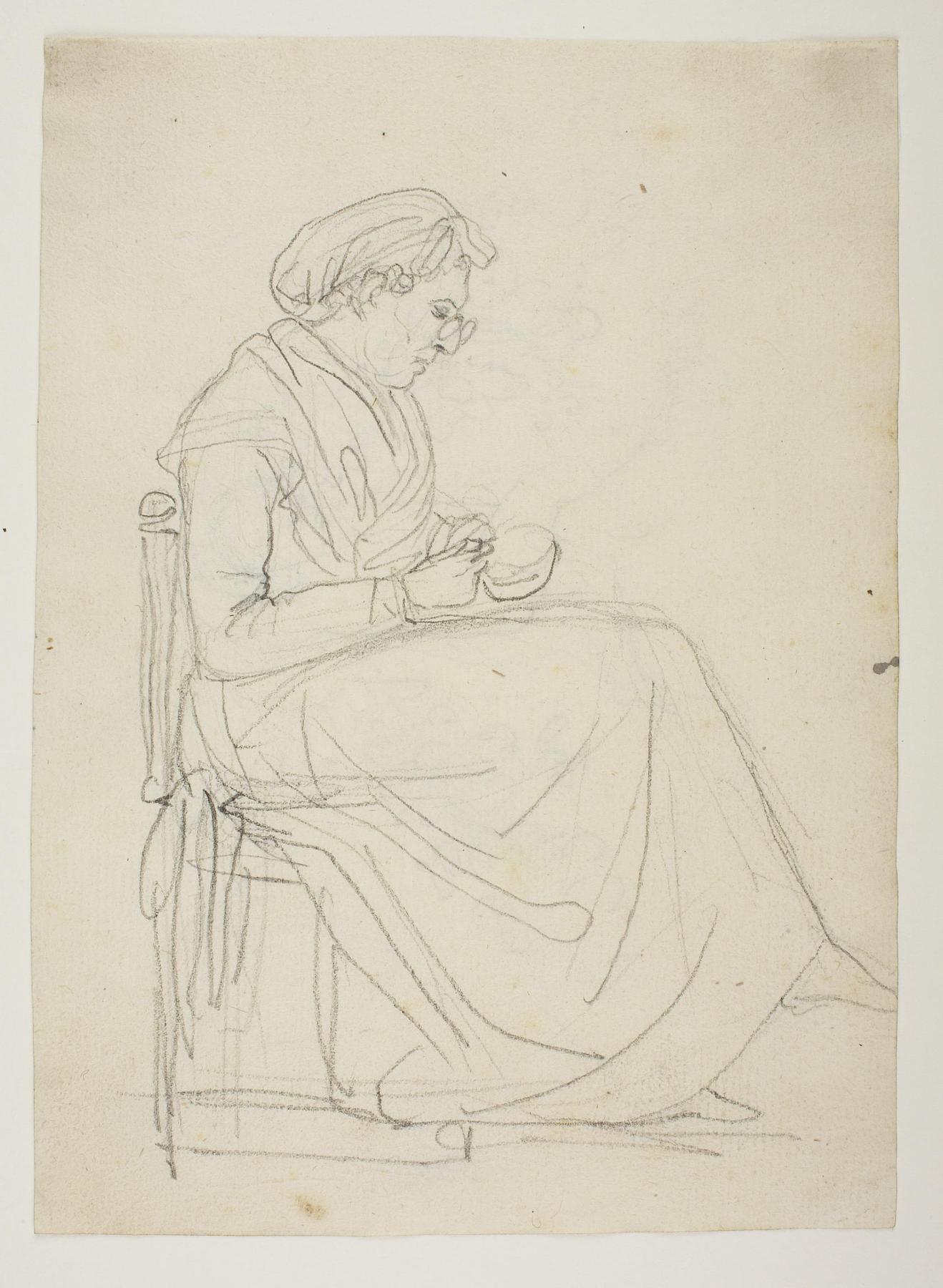 Seated older woman, Orsola Polverini Narlinghi, C803r