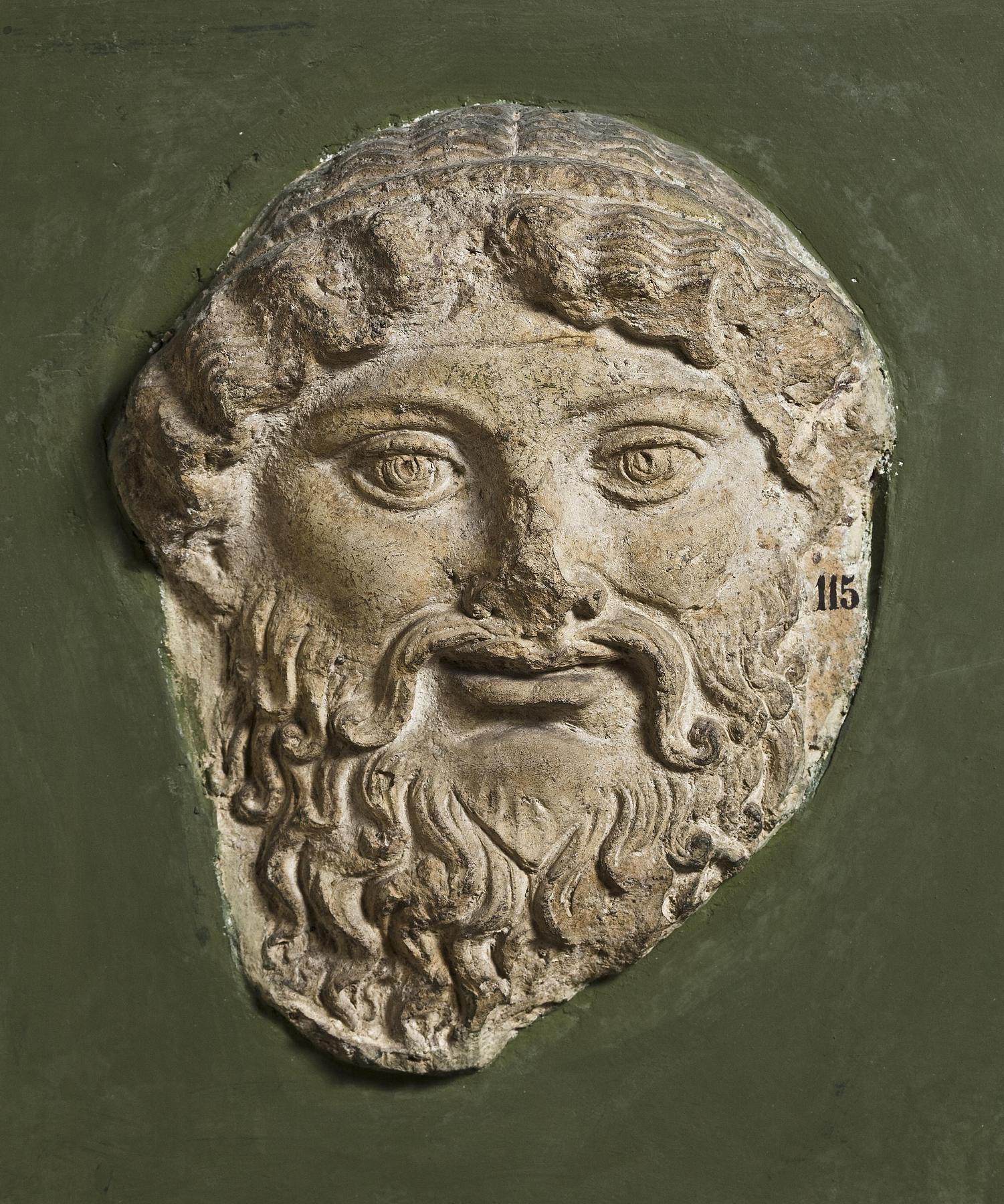 Campana relief with bearded male mask, H1115