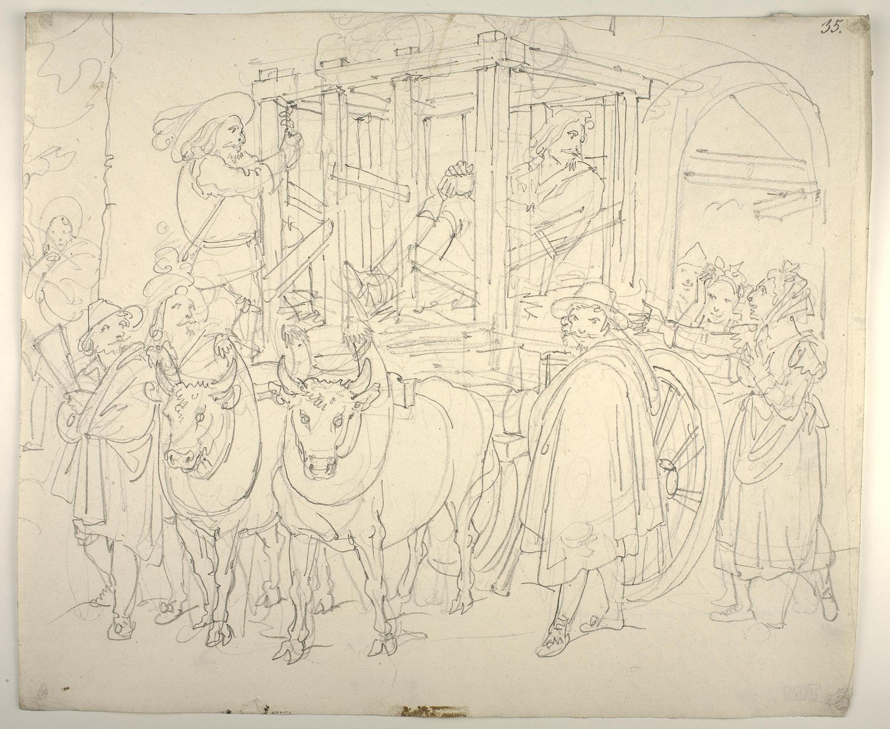 Don Quixote's Homeward Journey in the Cattle Cart, D591