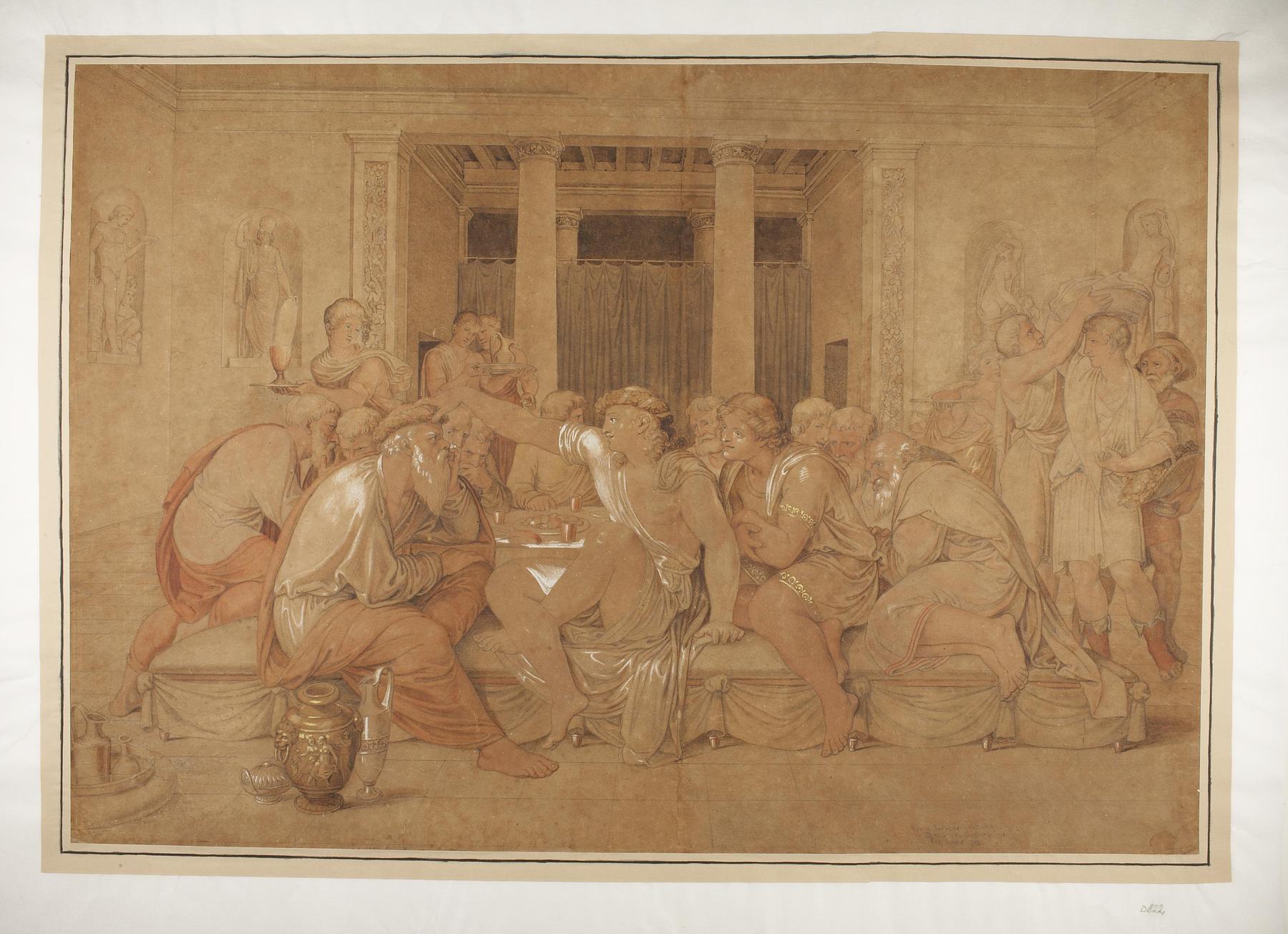 Sokrates og Alkibiades ved Agathons Gæstebud, D822