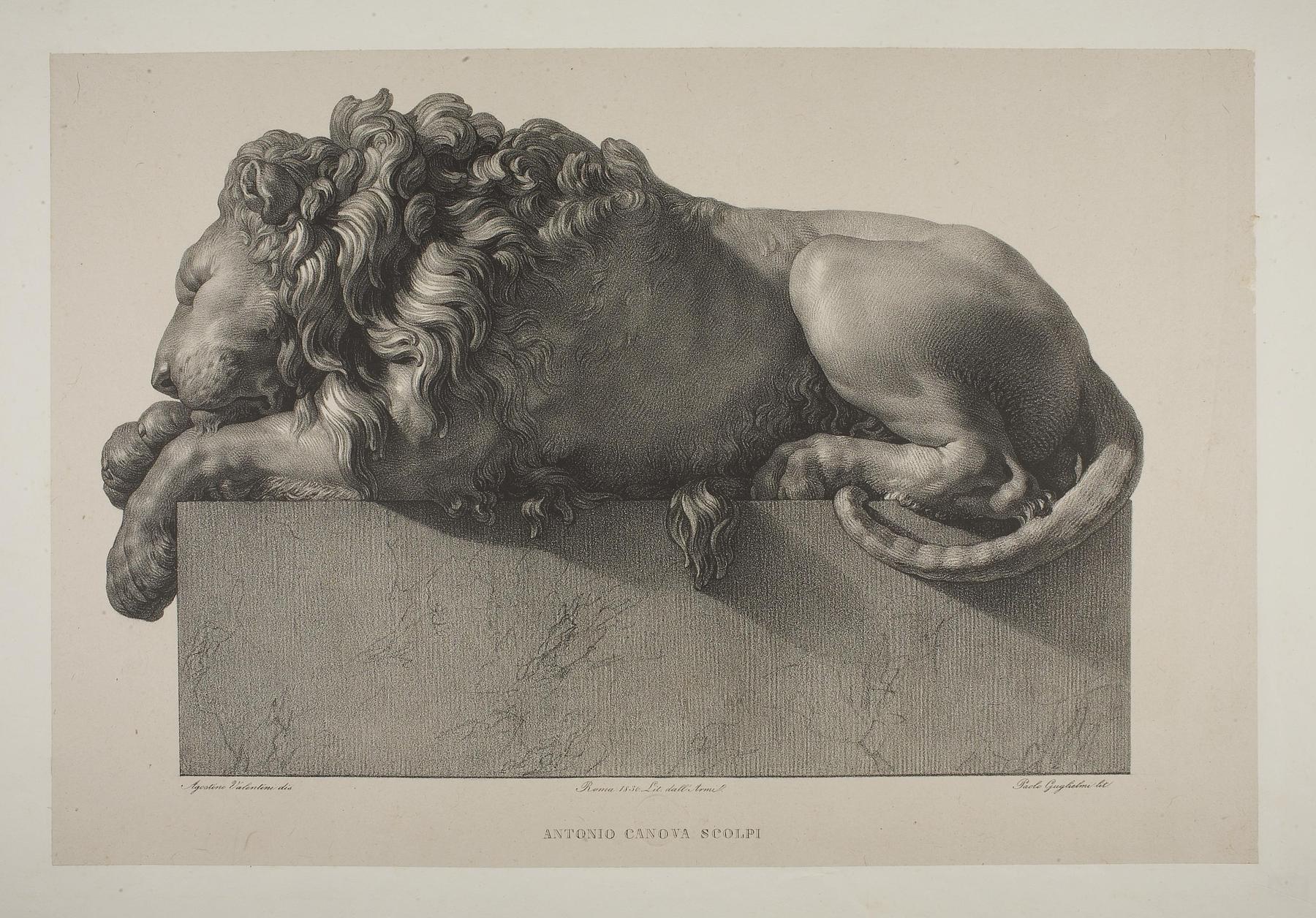 Sovende løve fra monument over Clemens 13., E1109