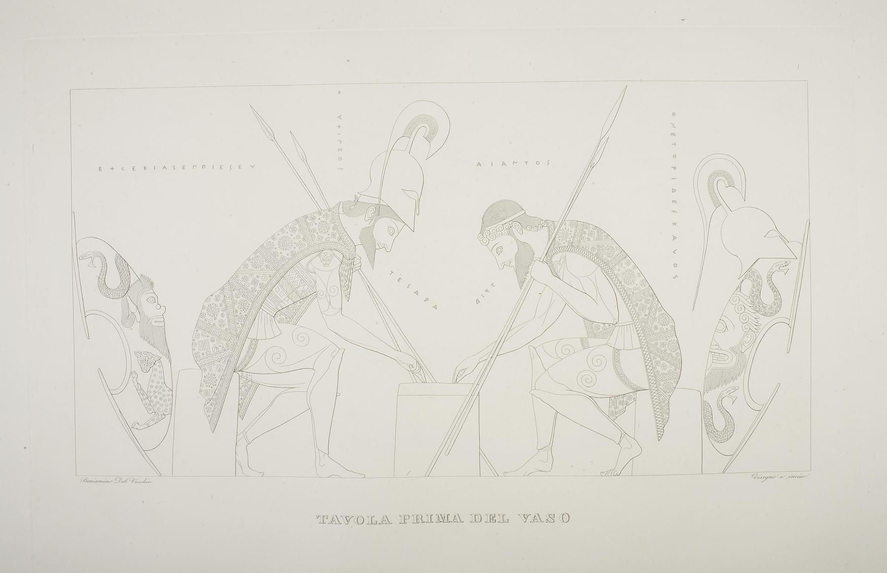 Amfora med fremstilling af Achilles og Ajax ved terningerne, E1589