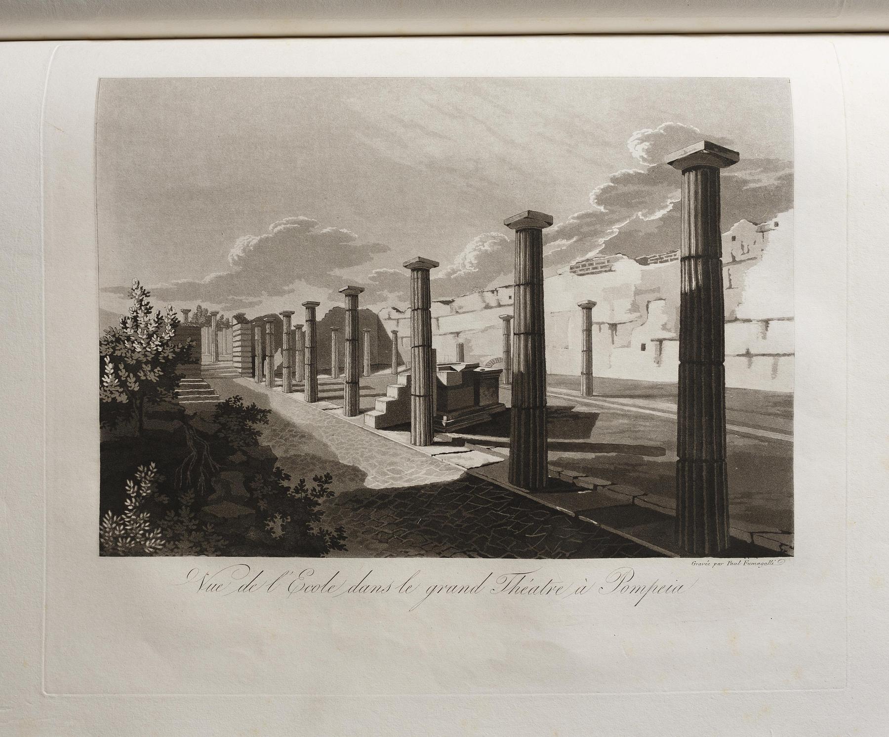 View of the School in the Grand Theater in Pompeii, E550,40