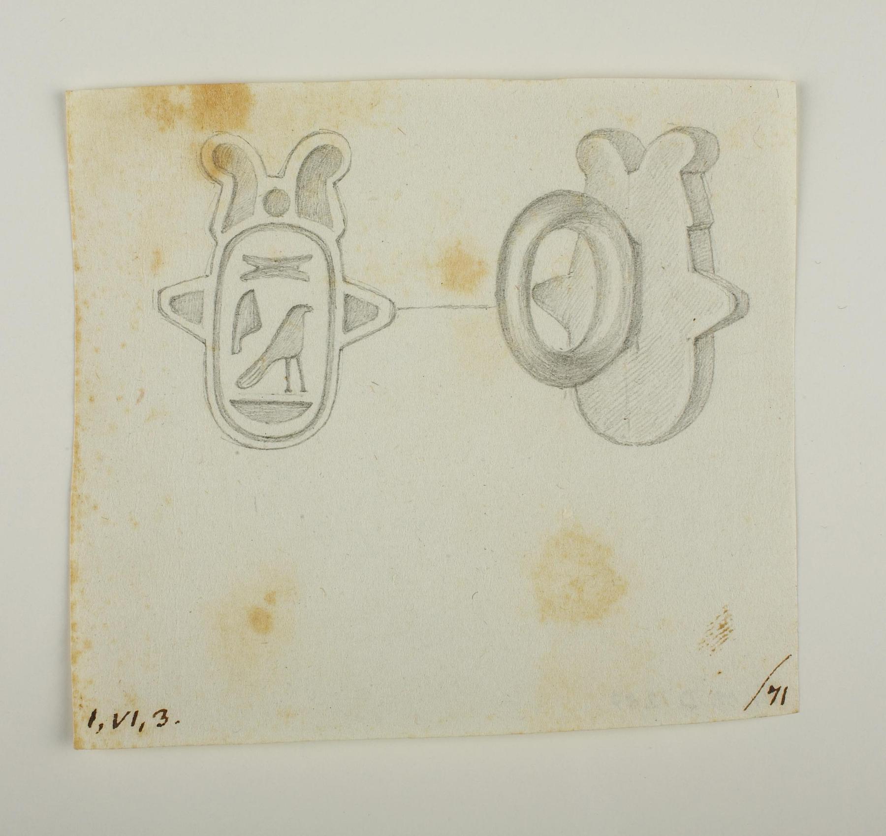 Hieroglyph-signet. Signet ring, D1287