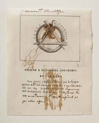 C314v Invitation from Accademia di San Luca