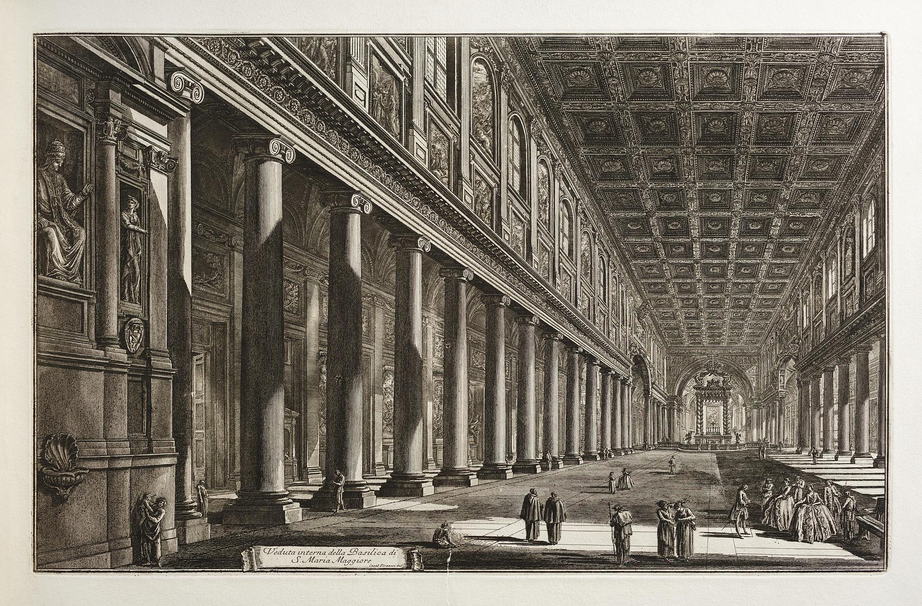 View of the Interior of Santa Maria Maggiore in Rome, E315,14