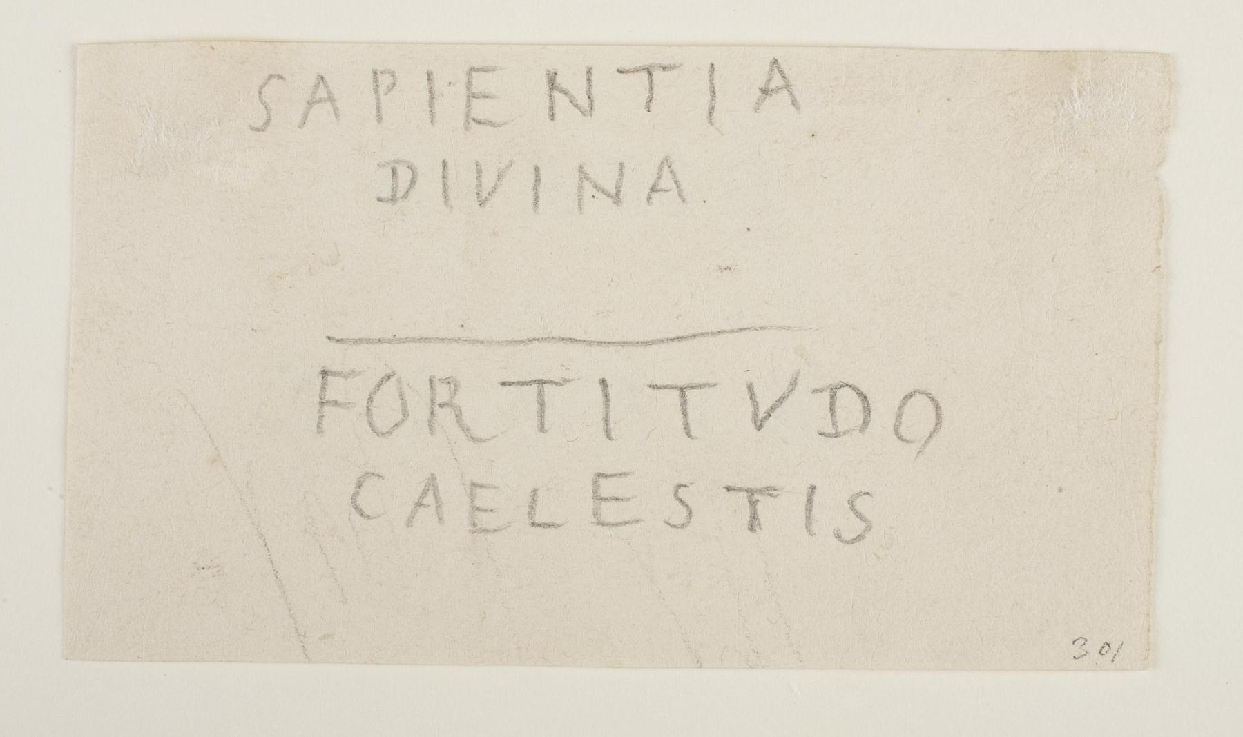 Inscription for the Monument to Pius VII, C301v