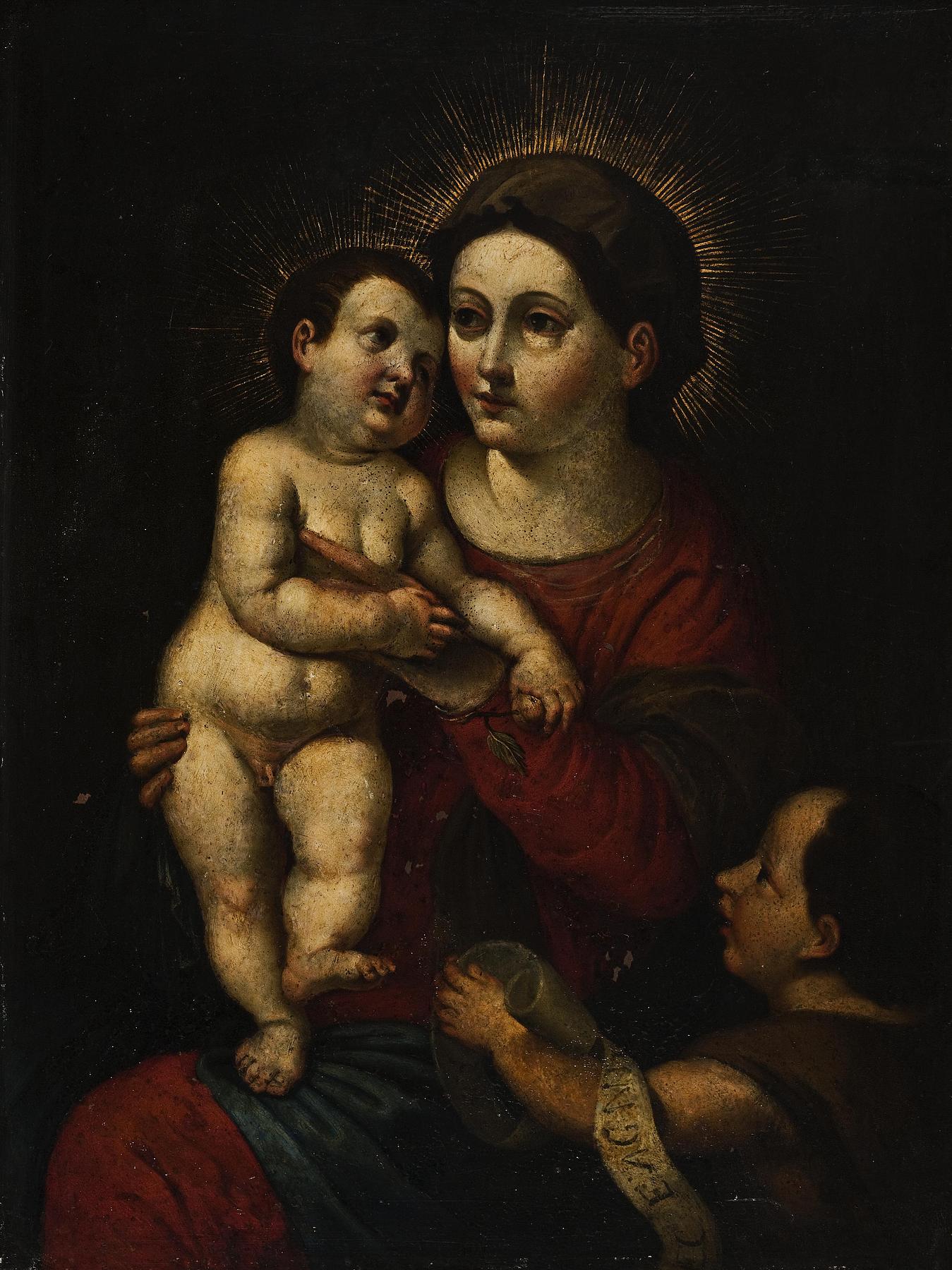 Jomfru Maria med Jesusbarnet og Johannesbarnet, B18
