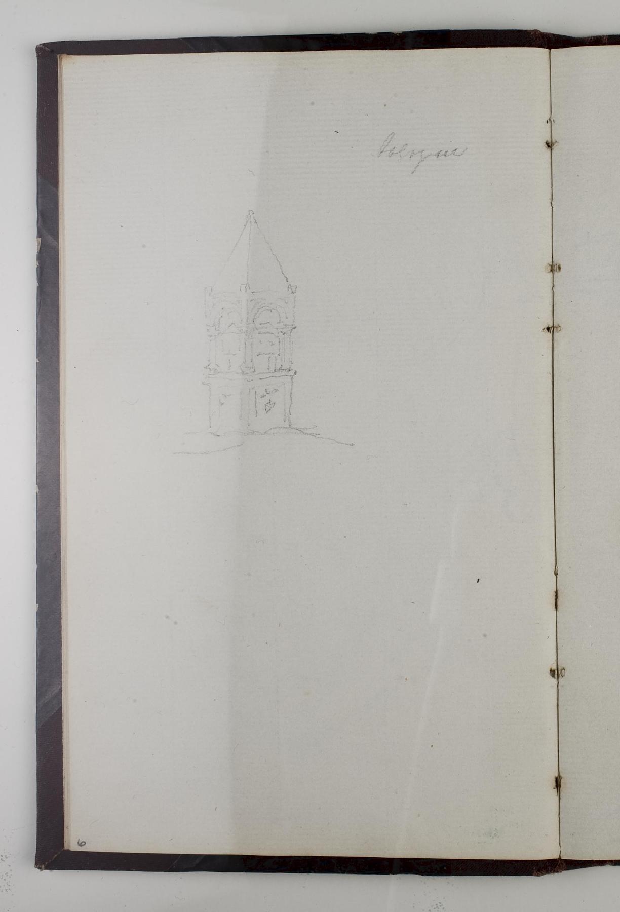 Middelalderligt kirketårn muligvis fra Bologna, D1778,6