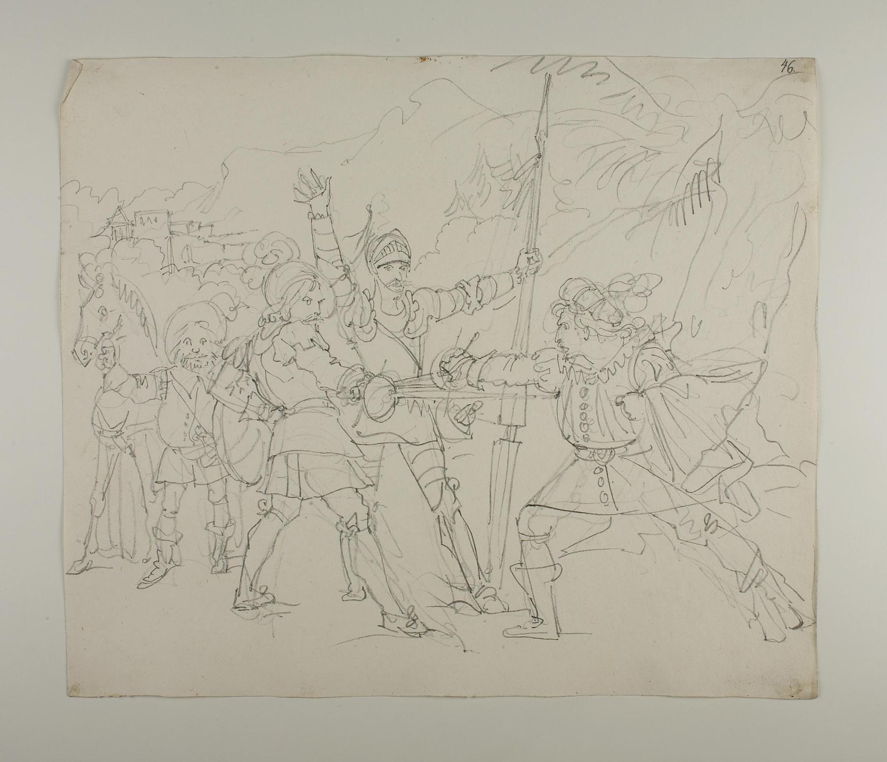 Two Travellers Have a Duel, D602