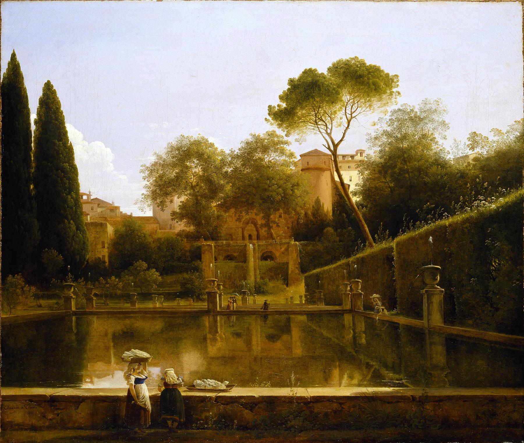 View of the Villa d'Este Gardens in Tivoli, B88