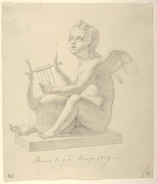 D1607 Cupid with the Lyre