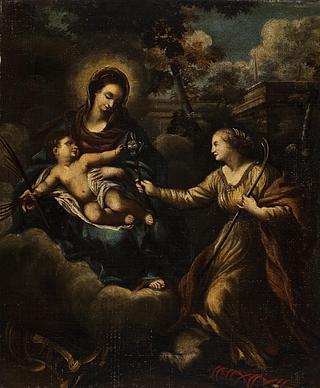 B19 Madonna med barnet og Martha