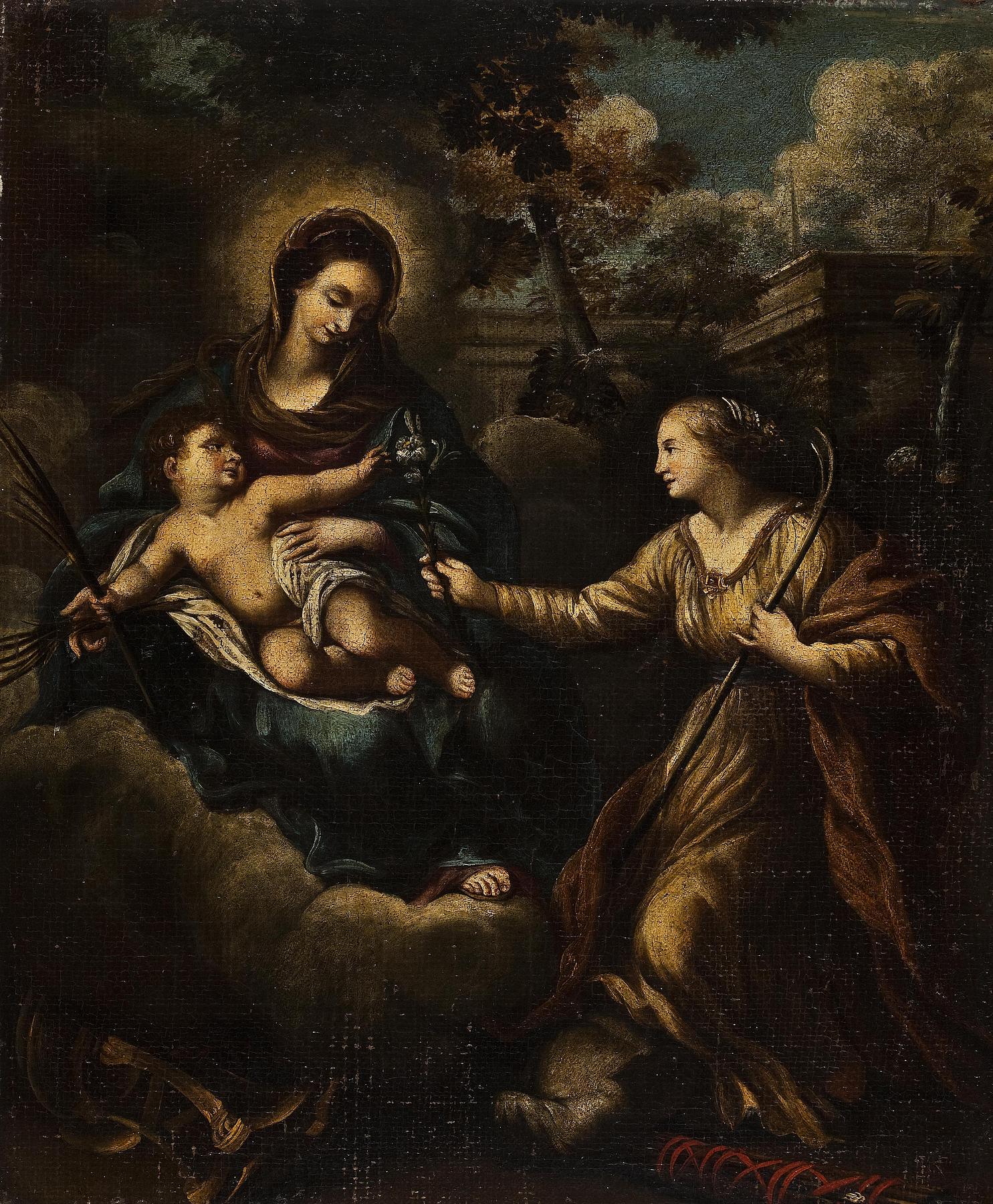 The Virgin and Child with Saint Martha, B19