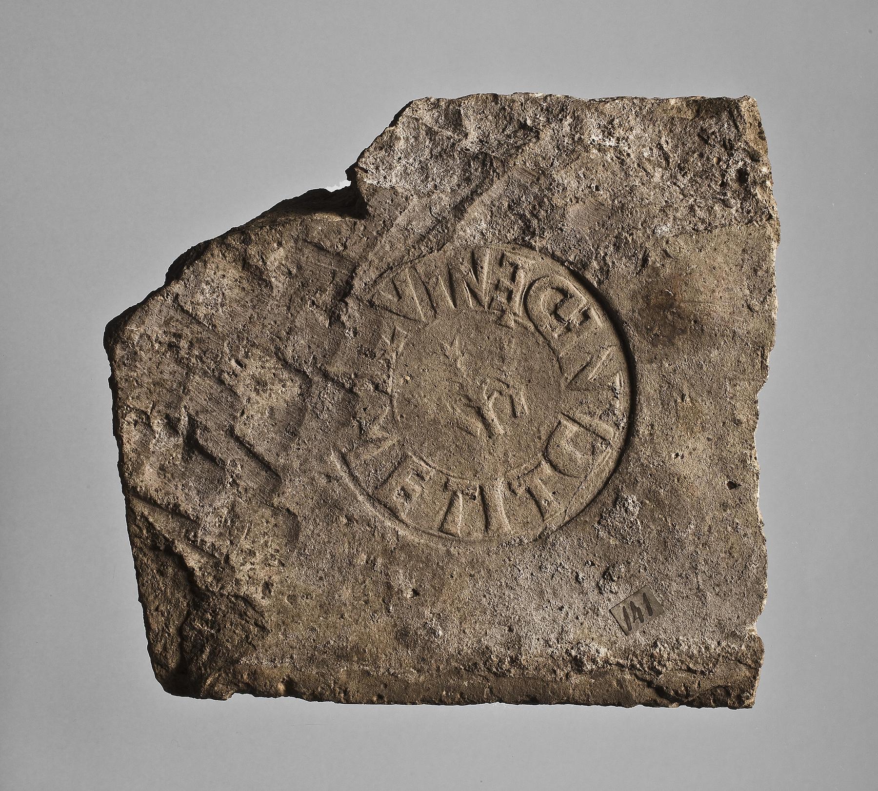Brick with stamp: TCANEDiceNIATEMETI, H1141