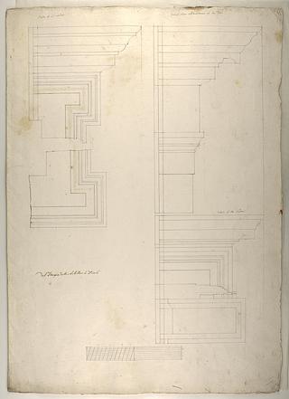 D1080 Tempio della sibilla à Tivoli (Tempio di Vesta at Tivoli, Ground Plan and Profiles)