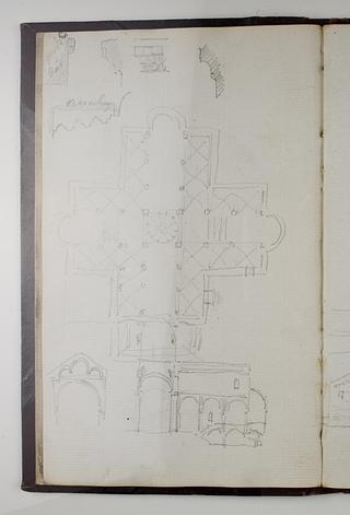 D1778,83 The San Criaco Cathedral in Ancona, Ground Plan, Sections and Details