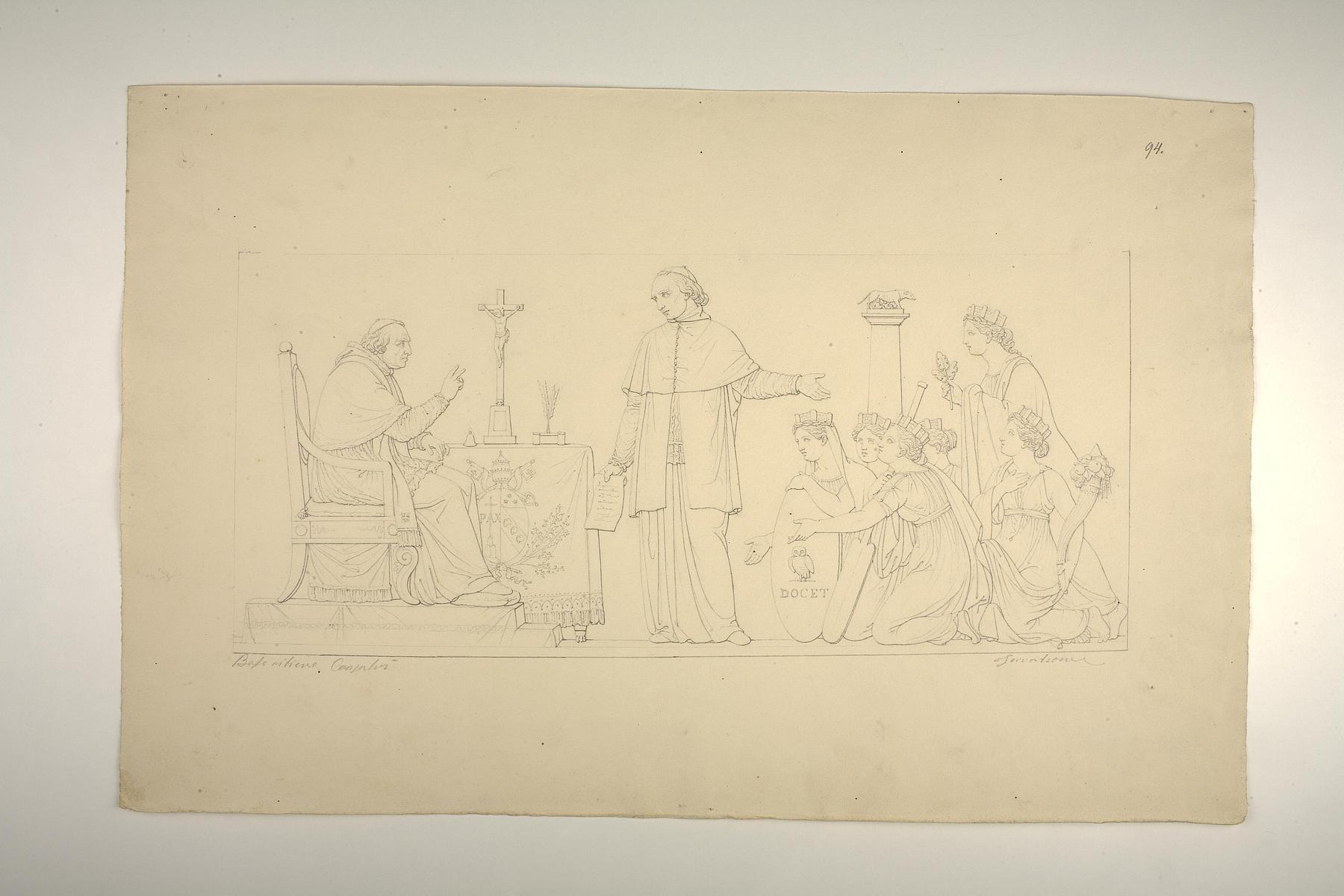 Cardinal Ercole Consalvi restores the Papal Provinces to Pius VII, D199