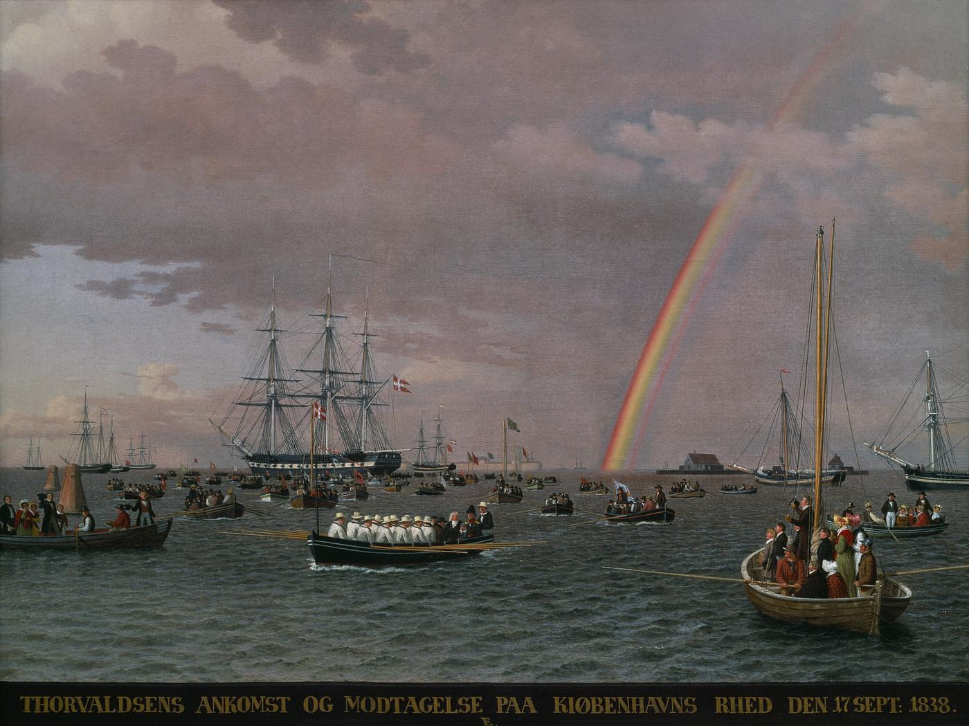 Thorvaldsen's Arrival to Copenhagen's Roadstead, September 17th, 1838, B217