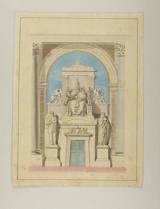 D1525 Proposal for Placement of the Monument to Pius 7., Elevation
