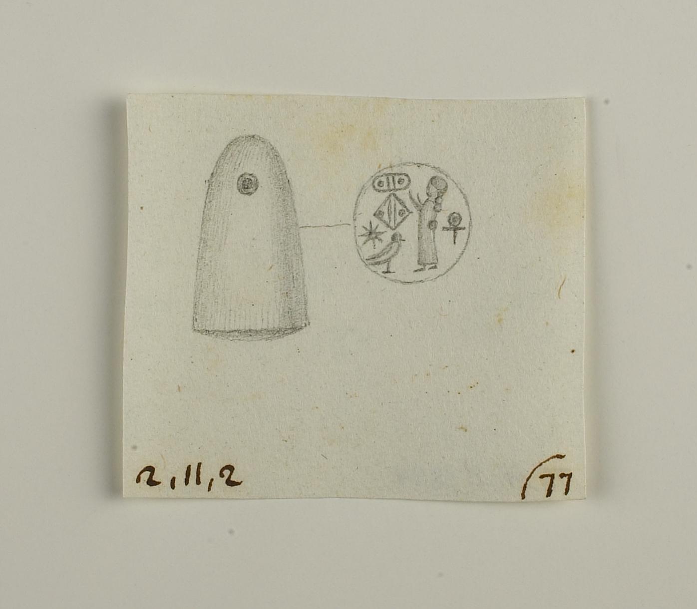 Seal stone, conic, D1294