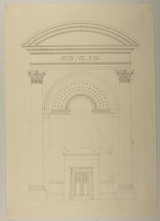 D1527 Proposal for Placement of the Monument to Pius 7., Elevation