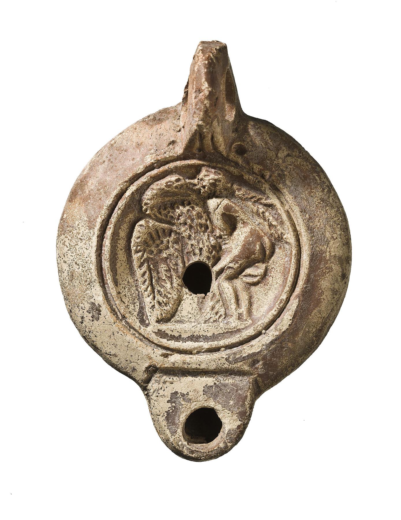 Lamp with Leda and the Swan, H1147