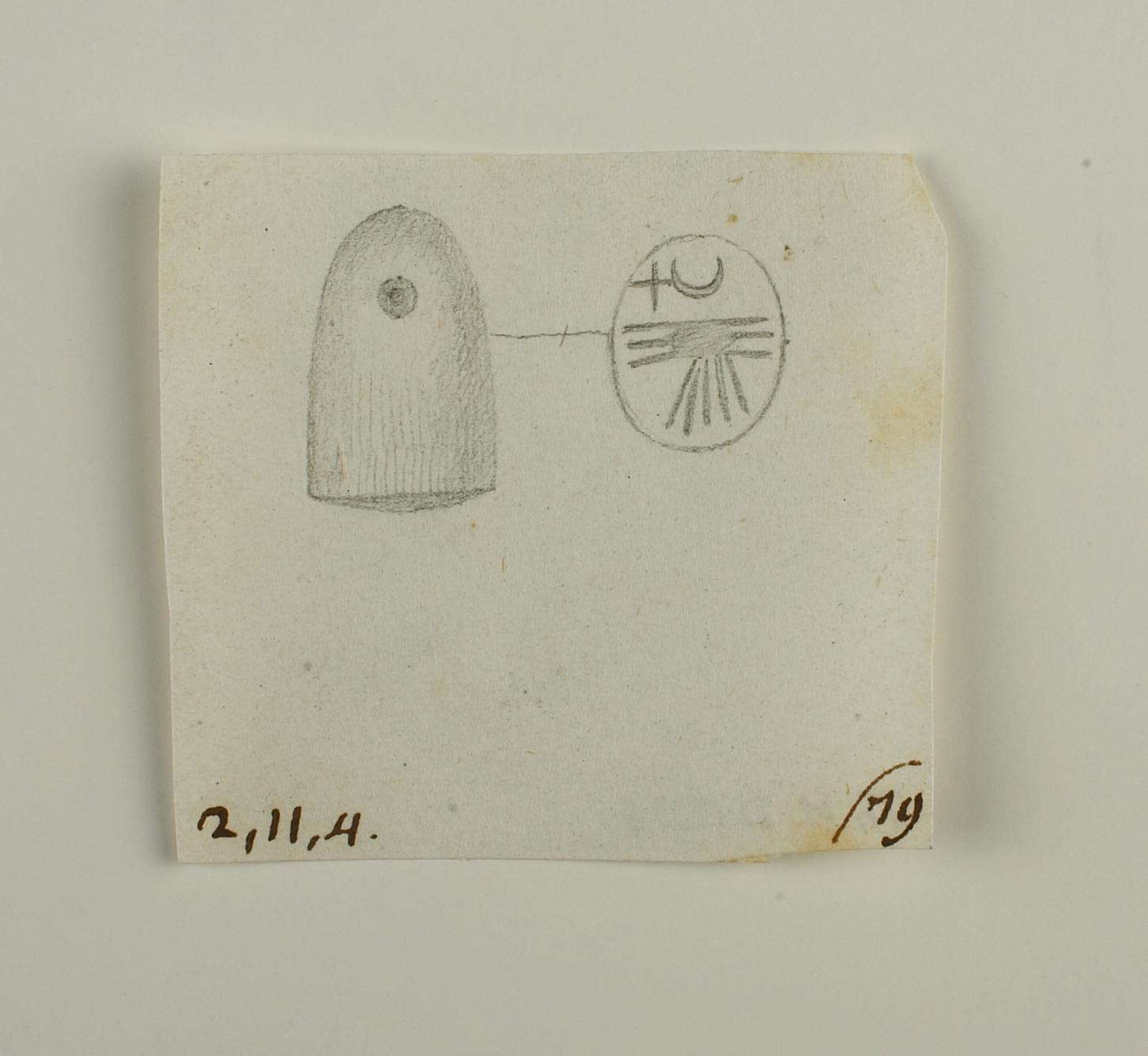 Seal stone, conic, D1296