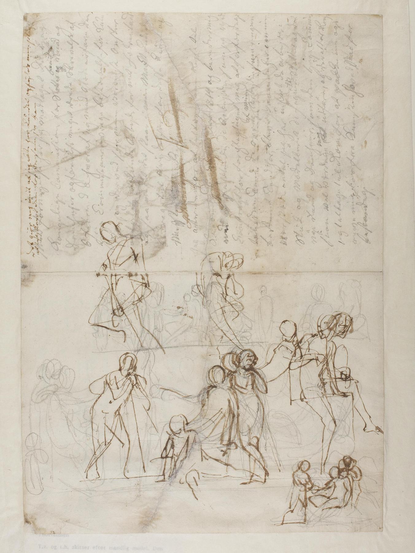 Studies for the Monument to Johann Philipp Bethmann-Hollweg, C144r