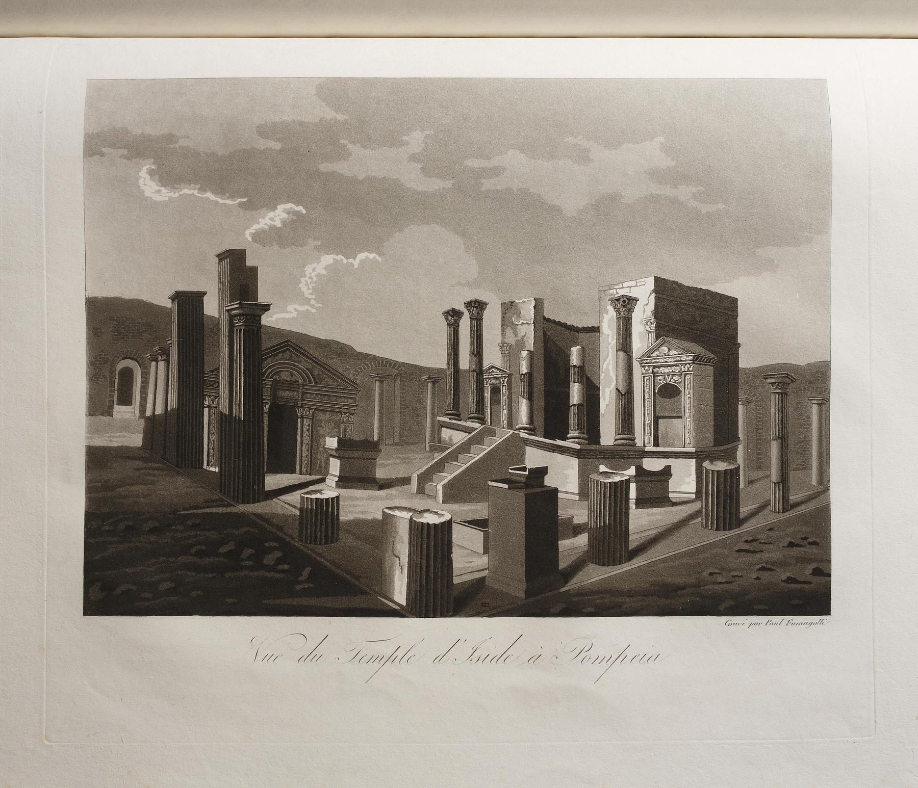 View of the Temple of Isis in Pompeii, E550,47