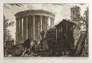 E315,26 Prospekt af Tempio della Sibilla i Tivoli