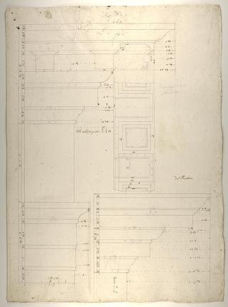 D1079 Pantheon, Profiles of Entablature