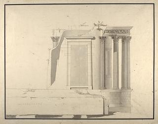 D1081 Tempio di Vesta at Tivoli, Elevation
