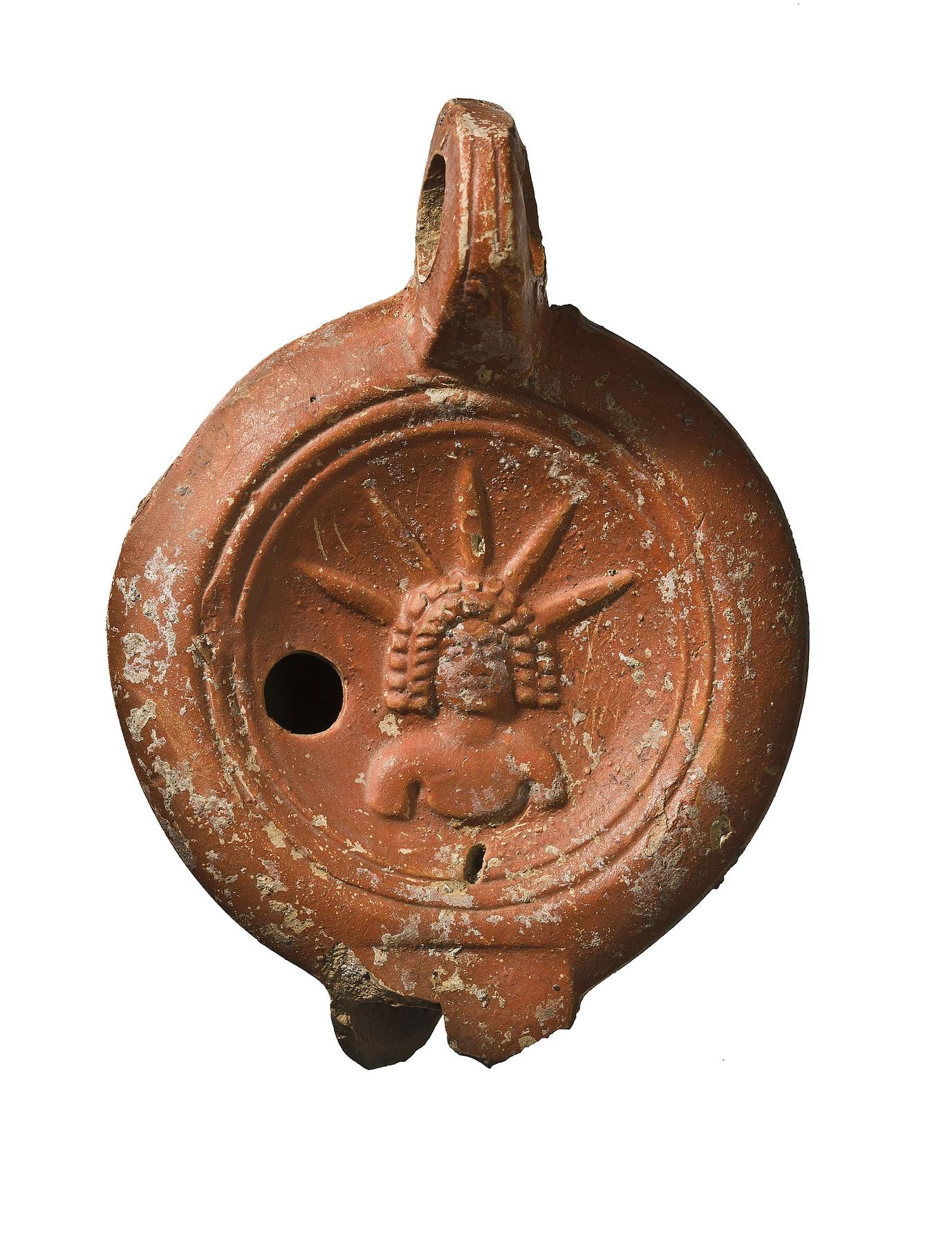 Lamp with bust of Sol, H1149