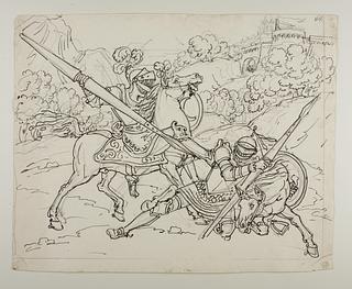 D619 Don Quixote angribes af Måneridderen