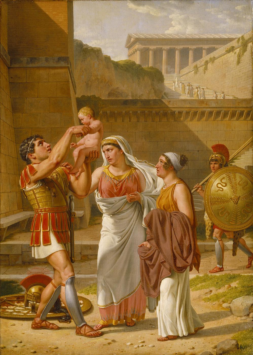 Hector Bidding Farewell to Andromache and Astyanax, B213