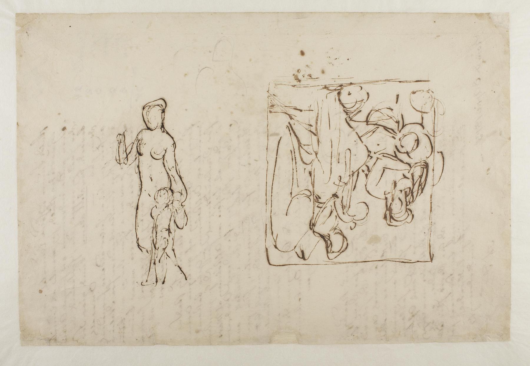 Nemesis og flodguden Arno til Gravmæle over Johann Philipp Bethmann-Hollweg. Venus og Amor, C146