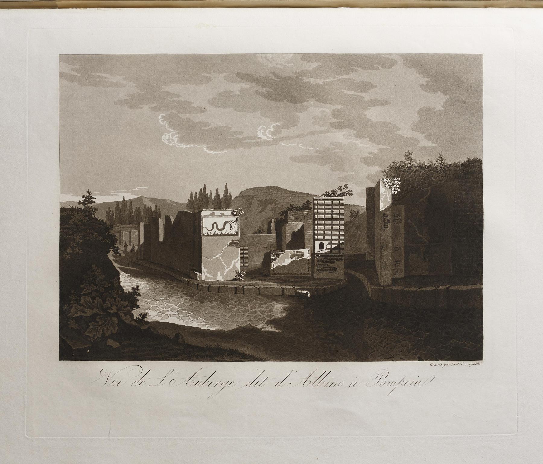 View of the inn called Albino in Pompeii, E550,50